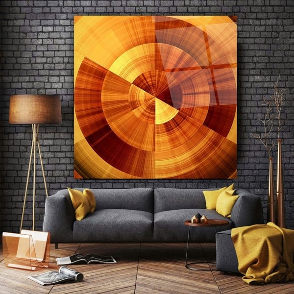 Abstract Glass Wall Art 16 - Artchi