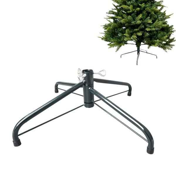 22 x 40cm Heavy-Duty Metal Christmas Tree Stand with Adjustable Screws and Foldable Base image 1