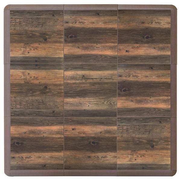 Nicoman Portable Modular Wooden Effect Floor Kit - Large Tile 46cm x 46cm