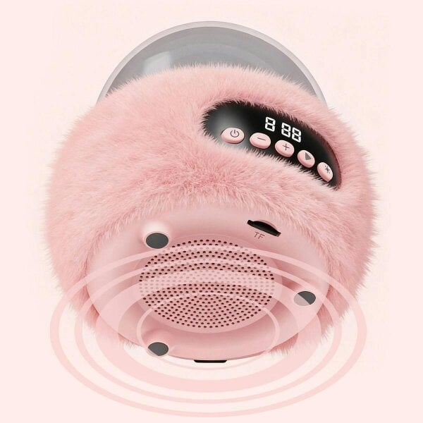 Obasyhig Cute Mini Speaker with Dual Wireless Mics