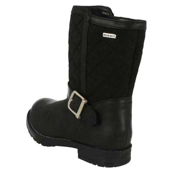 Start-rite Girls Startrite Water Resistant Calf Length Boots Aqua Jessie
