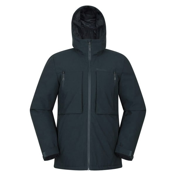 Mountain Warehouse Mens Langdon Water Resistant Padded Parka - Navy