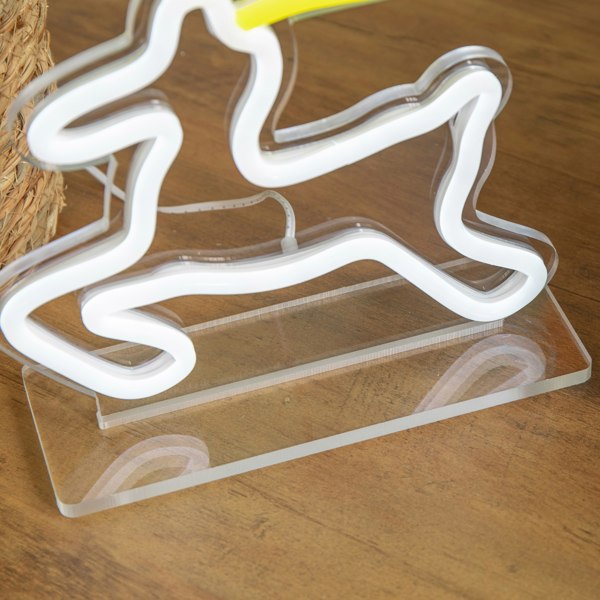 Samuel Alexander 25cm Light up Christmas Reindeer Table Top Neon Sign