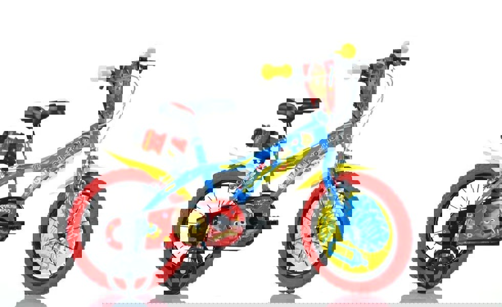 Dino Bikes Dino Pinocchio Kids 16" Wheel Bike - Blue/Red/Yellow