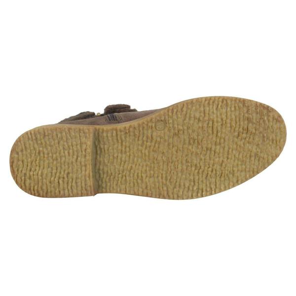 Spot On Ladies Spot On Fur Collar Ankle Boots