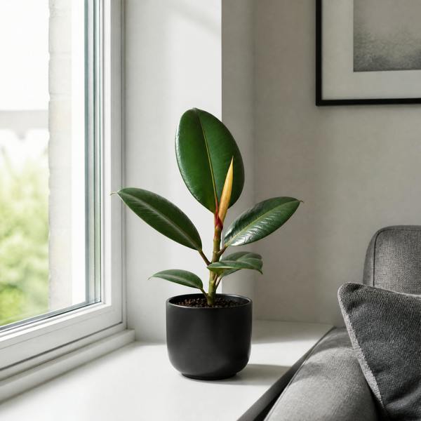 Ficus Robusta Rubber Plant 17cm Pot – Easy Care Indoor Houseplant Plants By Post
