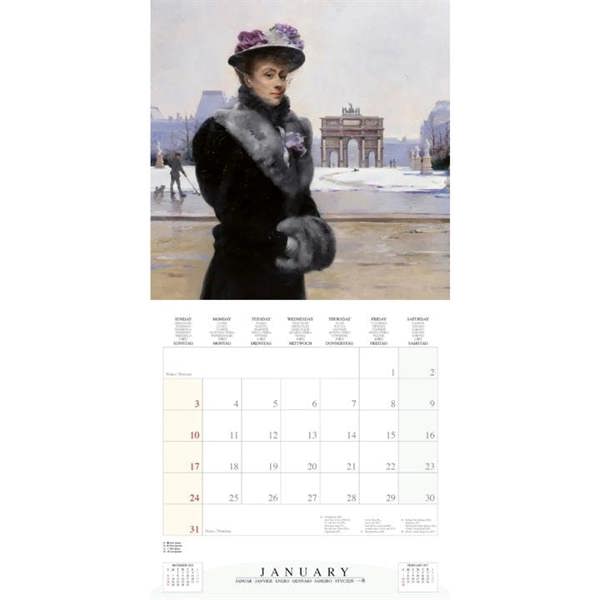 Artist's Impressions Of Paris Calendar 2027, Wall Calendars, Month To View, Travel, Gift