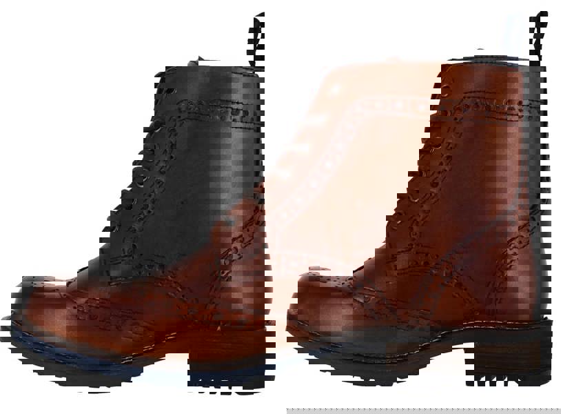 Catesby Mens Classic Leather Brogues Derby Ankle Lace Up Boots