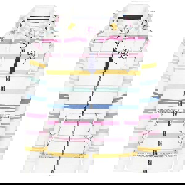 Lazy Jacks Girls Pastel Stripes Full Zip Hoodie - Pastel