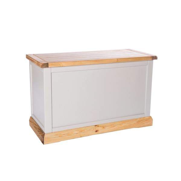 Bomporto Light Grey Blanket Box Ottoman