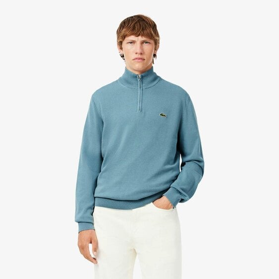 Lacoste AH1980 Quarter Zip Cotton Knit