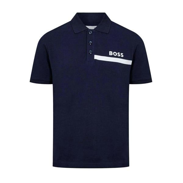 Boss Mens Regular Polo Shirt - Navy - 