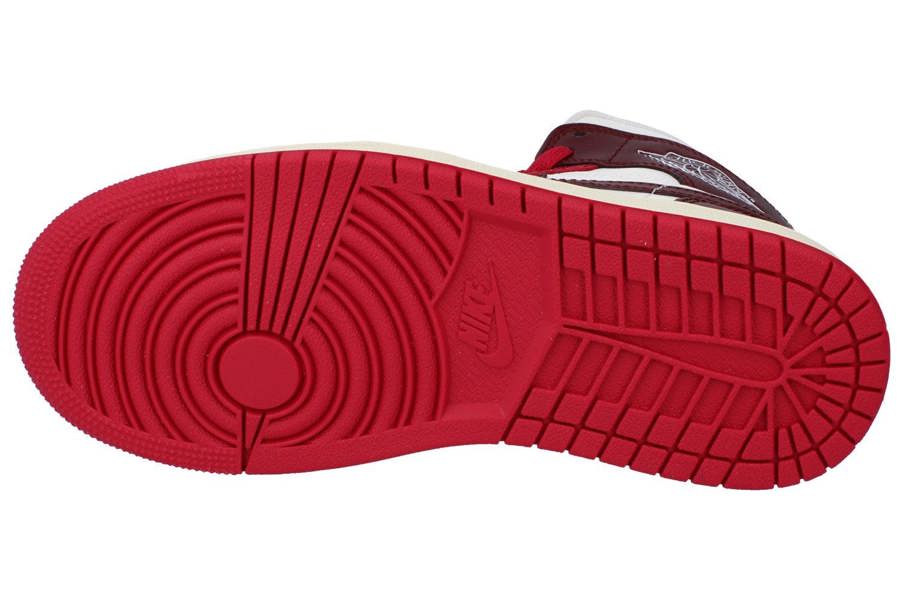 Nike Womens Air Jordan 1 Mid Trainers Bq6472 Shoes  119 - Sail Dark Team Red 119 - Photo 4