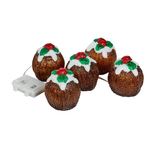 Scotts of Stow InLit Ice Xmas Puds Set of 5