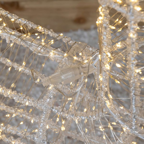 Samuel Alexander 1.03m Light up Acrylic Christmas Reindeer Decoration with 1040 Warm White LEDs