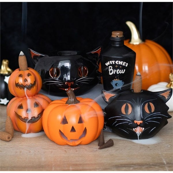 Serano Stacked Pumpkins Backflow Incense Burner