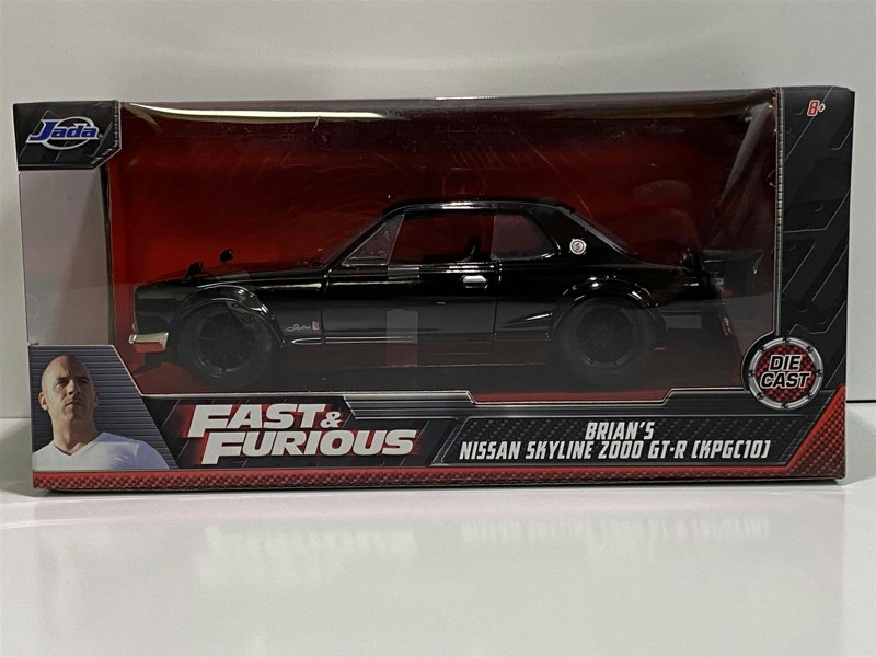 fast and furious brians nissan skyline 2000 gt-r 1:24 scale jada 99686