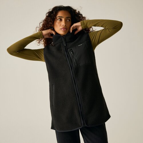 Regatta Womens Borg Longline Body Warmer - Black