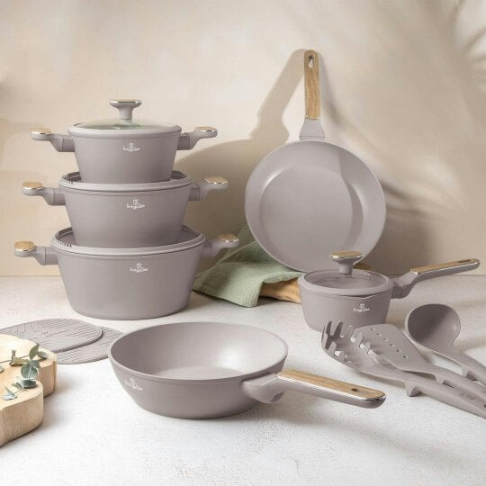 Berlinger Haus BH8344 – 15 Piece Cookware Set | Taupe Nordic