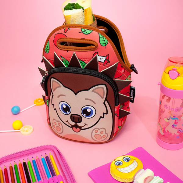 Fringoo Kids Thermal Insulated Cooler Lunch Bag with Zipped Pocket & Shoulder Strap for School or Nursery