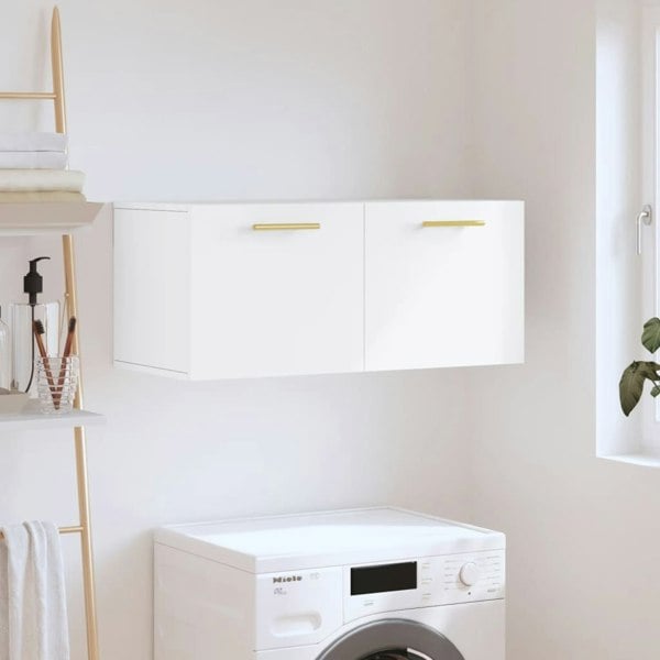 Berkfield Wall Cabinet White 80x36.5x35 cm Engineered Wood