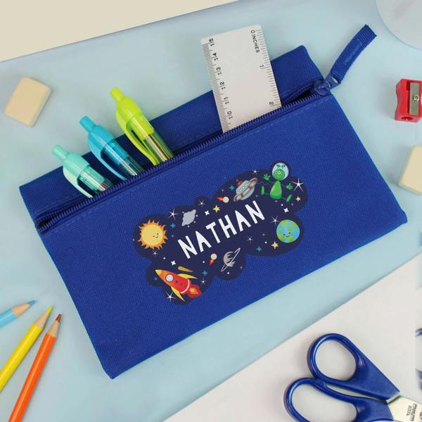 Personalised Space Pencil Case - lifestyle shot