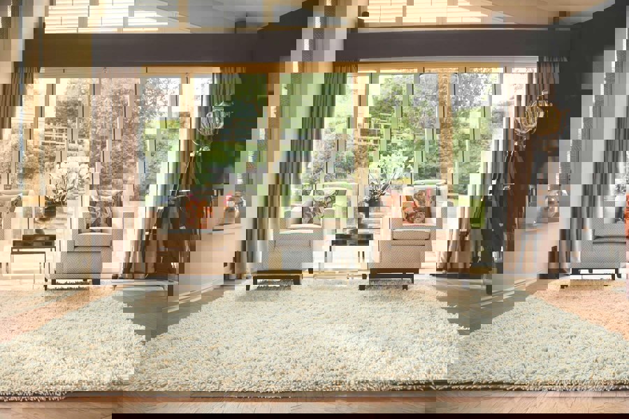 Imperial Ivory Shaggy Pile Wool Rug – The Rugs