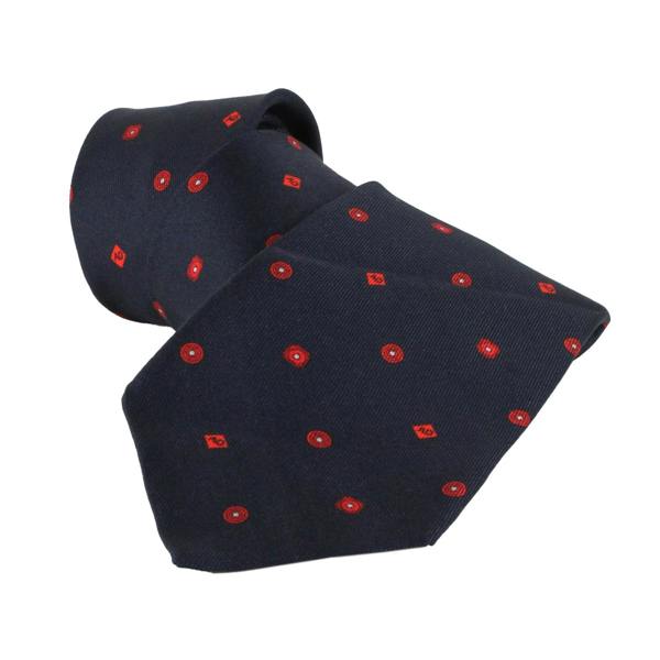 Dunhill silk tie in a monogram pattern