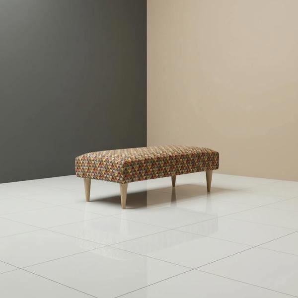 Multi-purpose rectangular ottoman stool for modern UK interiors