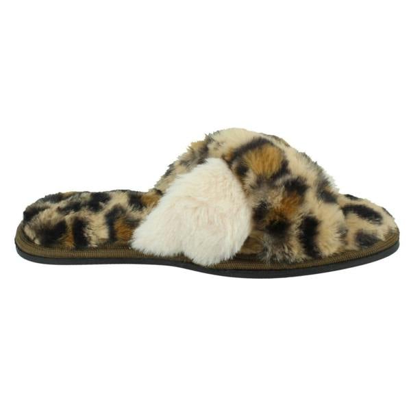 Spot On Ladies Spot On Fluffy Mule Slippers X2122