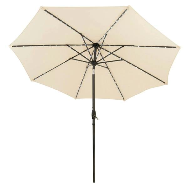 Jardi LED Tilt Parasol 2.7m – Cream