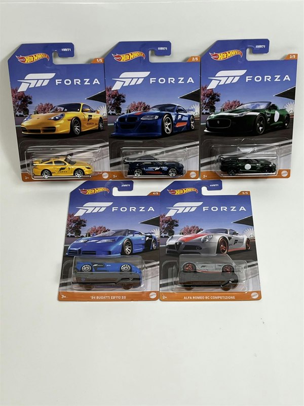 Hot Wheels Forza Set of 5 Cars 1:64 Scale Hot Wheels HMV71 978D