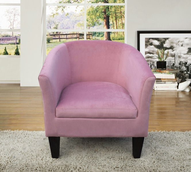 Comfy Living Brushed Velvet Tub Chair - A Chic and Comfortable Accent Piece for Your Living Room
