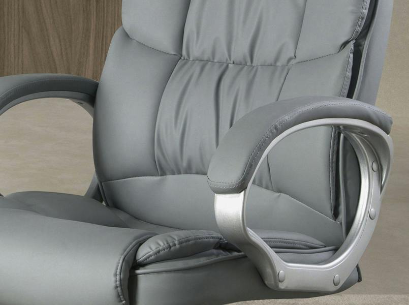 Angel Cerdá Swivel office chair in grey leatherette 4154