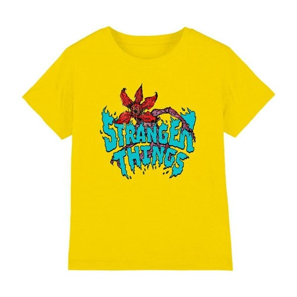 Stranger Things Kids Demogorgon Sketch T-Shirt - Yellow