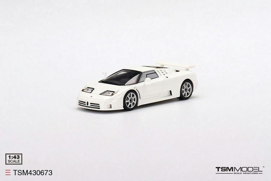 MCSlots Bugatti EB110 Super Sport White  Monaco 1:43 Scale TSM430673