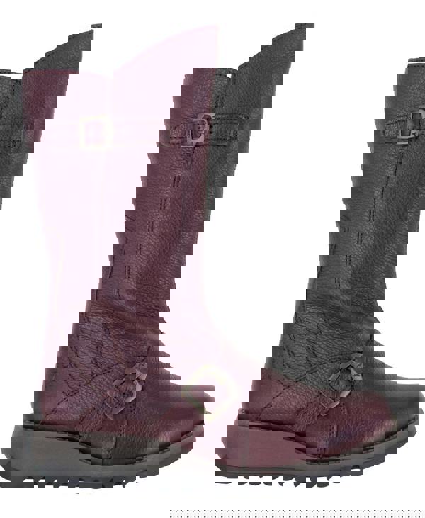 Fly London Mes 2 Womens Wedge Heel Leather Buckle Mid-Calf Boots