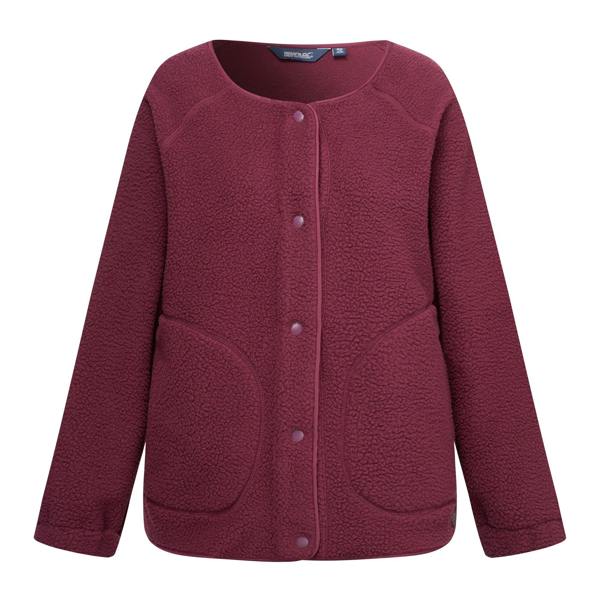 Regatta Womens/Ladies Lea Borg Snap-Front Fleece - Fig - 