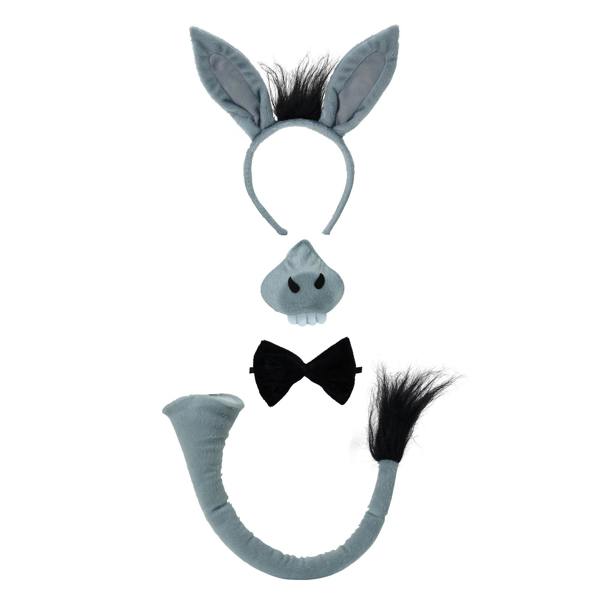 Bristol Novelty Childrens/Kids Donkey Sound Set - Grey/Black - 