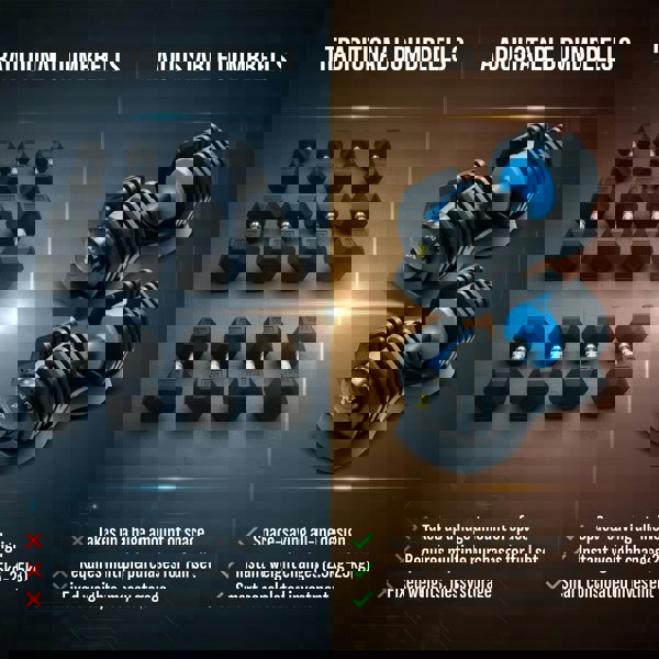 Strongology Urban25 Home Fitness Black and Blue Adjustable Smart Dumbbell from 2.5kg up to 25kg Training Weights