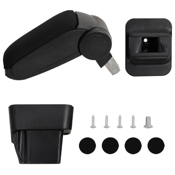 Berkfield Car Armrest Black 13x34x(33-46) cm ABS