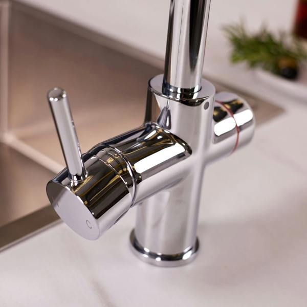 Impromta 3 in 1 Biometric Boiling Water Tap | Polished Chrome Finish