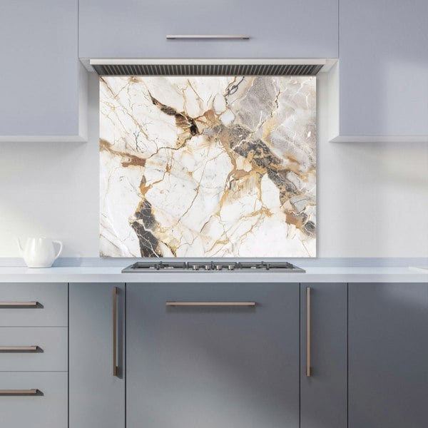 Warren Reed - Designer Sleek Pale Marble Effect Kitchen Splashback