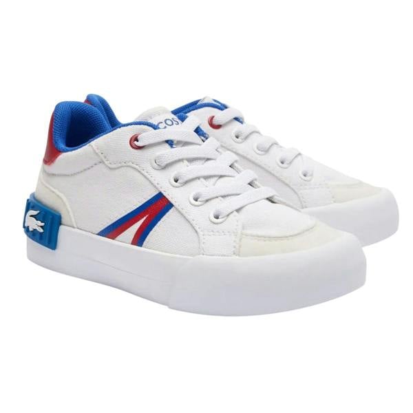 Lacoste Childrens/Kids L004 Trainers - White/Red