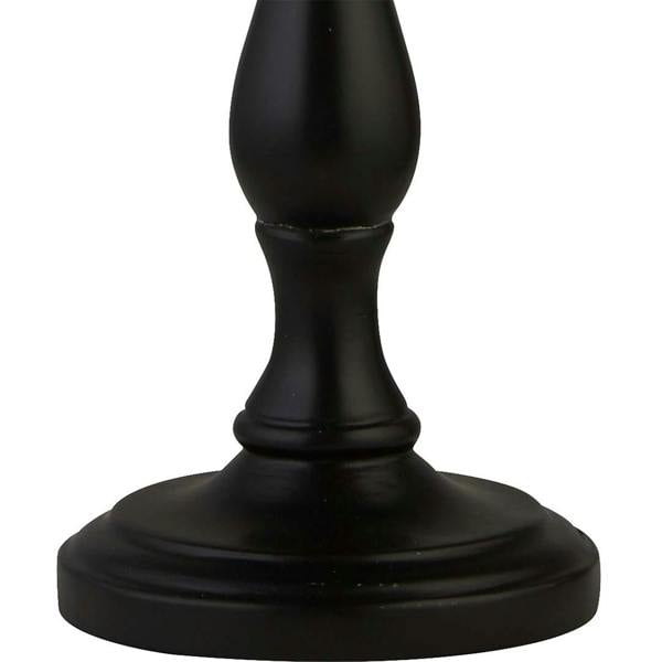 Lighting Collection Black Candle Stick Base Tl