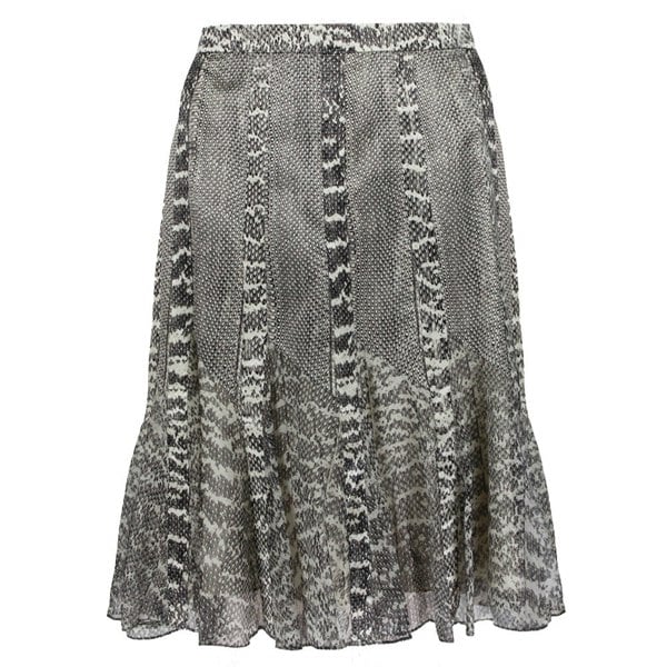 Jason Wu runway collection skirt in a snakeskin patterned silk satin