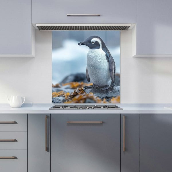 Warren Reed Baby Penguin Glass Kitchen Splashback - 00035