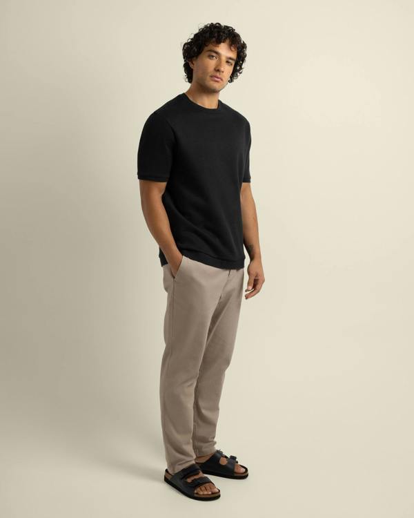 Larsson & Co Gaia - Ribbed Knit Heavy T-Shirt