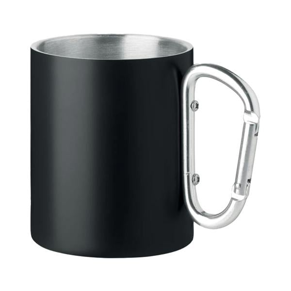 MidOcean Trumba Metal Double Wall 300ml Mug - Black - 