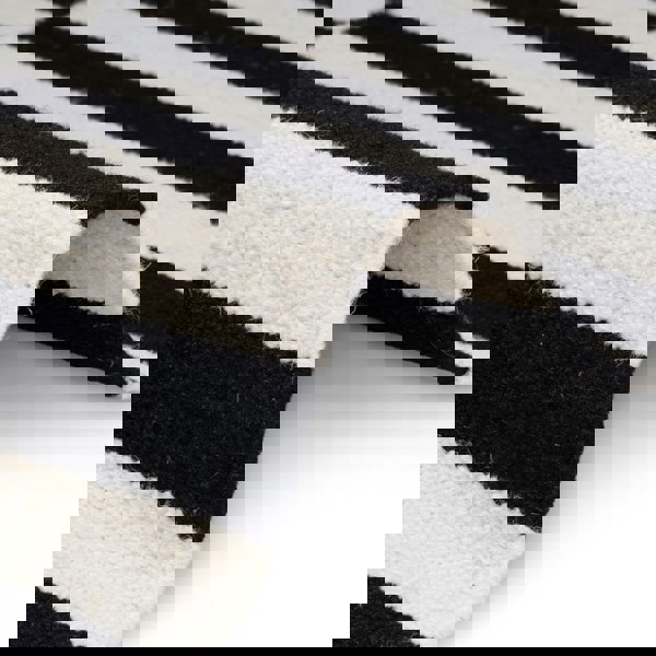 Wool Rug Donna – Black & Natural White